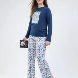 monte carlo Women’s Printed Lower Set | Regular Fit | Full Sleeve | Round Neck | Pull-On Closure | Winter Set for Women image 4