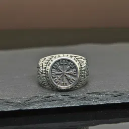 the men thing Royal Series - MIDGARD PROTECTOR RING - Pure Stainless Steel Men’s Steel-Plated Ring – Statement Luxury Jewelry (Size : 15-18-20-23-28-30) image 4