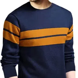 leotude Men's Full Sleeve Regular Fit Tshirt, Round Neck Cottonblend T-Shirt (Color Multicolor) image 2