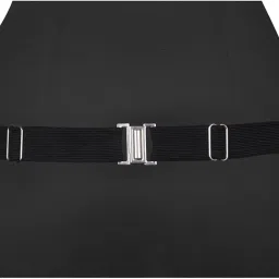 peluche Classic Dapper Black Cummerbund, Bow Tie & Pocket Square Set for Men image 5