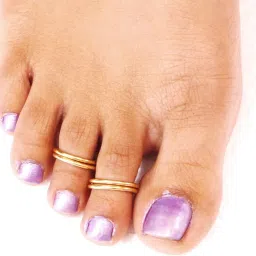 deccani handicrafts Daily Use Metal Alloy (Panchaloha) Toe Ring For Women- Simple Round,One size image 5