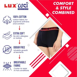 lux cozi Men's Cotton Bigshot Trunk - Pack of 3 image 1