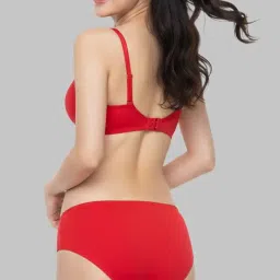 kinzie Elegant Floral Jacquard Lingerie Set, Grey Brown Maroon Bra and Brief, Comfortable Full Coverage Underwear Set, Padded Bra, Lingerie Set, Honeymoon Bikini Set, image 1