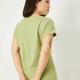 max Women's Solid Regular Fit T-Shirt image 1