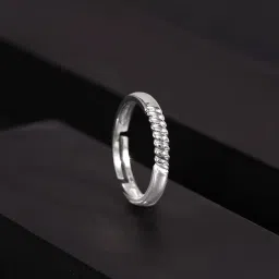 giva 925 Silver Rope Ring for Him, Adjustable, | Gifts for Men and Boys | With Certificate of Authenticity and 925 Stamp | 6 Months Warranty image 4