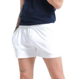 a & a White and White Organic Cotton Short Boxer for Mens - Pack of 2 image 1