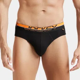 jockey FP02 Men's Super Combed Cotton Rib Solid Brief with Ultrasoft Waistband (Pack of 2) image 1