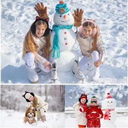 terrifi Winter Ear muffs Faux Fur Warm Earmuffs Adjustable Foldable Outdoor Ear Warmers For Women Girls Men,1pack/2pack image 3