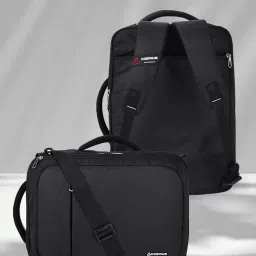 cosmus ZEST Convertible Backpack-Messenger Bag for 15 Inch Laptop - Black image 4