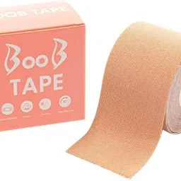 valrita Boob Tape with 10 Disposable Nipple Pasties & 36 pcs Body Tape, Chest Support Tape for Large Breasts, ape for Strapless Dress for Women's & Girl's, Sticky Body Tap for Push up & Shape image 2