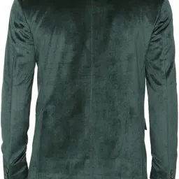 wintage Men's Velvet Two Buttoned Notch Lapel Party Coat Blazer-4 Colors image 2