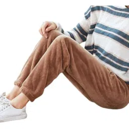 shaperx Thermal Fleece Pyjamas for Women – Full Ankle Length payjma Winter Sleep Set image 3