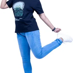 alvaris Unisex Regular Fit Couple T-Shirt for Men & Women | Soft Cotton Printed Tee | Trendy Casual Round Neck Half Sleeve Top for Travel & College image 2