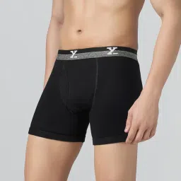 xyxx Men's Nova Cotton Boxer Brief for Men Pack of 2 |Regular Fit with intellifresh No-Marks Waistband | Solid Underwear for Men Combo image 2