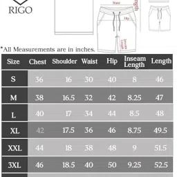 rigo Printed Co-Ord Set for Men | Casual Plus Size Shirt & Shorts Night Suit | Lounge-Wear Nightdress Pajama Set | Beach, Vacation Outfit image 3