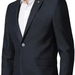 van heusen Men's Blazer (VHBZCSLFE97445_Navy_36 image 1