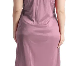 night keys Women Nighty with Robe Free Honeymoon Two Piecs Nighty Set image 3