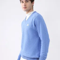 monte carlo Men V Neck Pullover | Regular Fit Full Sleeve Solid Sweater | Soft Winter Knitwear for Casual & Office Wear (Pack of-1) image 1