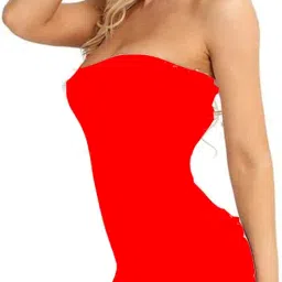 vaia Strapless Bodycon Mini Dress, Seamless Stretch Fabric, Black image 1