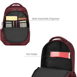 safari 37L School Bag for Boys and Girls, Casual 3 Compartment School Backpack, Printed Backpack Bag with Organizer & File Holder, Travel Bag for Men and Women image 2