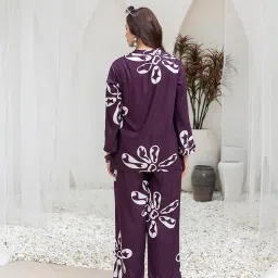 tittli Women's Rayon printed Tunic And Trousers Co-Ord Set image 2