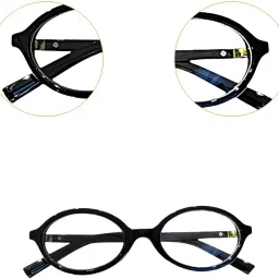 myaddiction Sunglasses Lightweight Stylish Gift Sturdy Oval Computer Glasses for Outdoor Black image 5