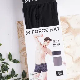 force nxt Men's Cotton Solid Trunks image 4
