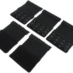 enakshi (label) 2x5Pack Womens Bra Extender 4 Hook 3 Rows Bra Extension Underwear Straps Black|Clothing, Shoes & Accessories | Womens Clothing | Intimates & Sleep | Bras & Bra Sets image 4