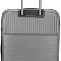 vip Lightweight Polypropelyne 8 Wheels Multistage Trolley,TSA Lock,Waterproof Reverse Zipper,Elegent Pinstripe Design Luggage Bag with 5 Years International Warranty (Grey, Small) image 2