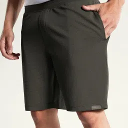 damensch Textured Shorts for Men, Microfiber Running, Quick Dry Gym Workout, Hidden Pocket with Zipper Sports, Polyester image 3