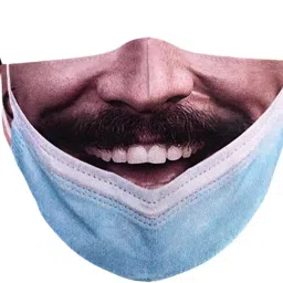 atorse Prank Face Mask Reusable Adjustable Prank Bandanas Fashion Scarf for Adult E image 5