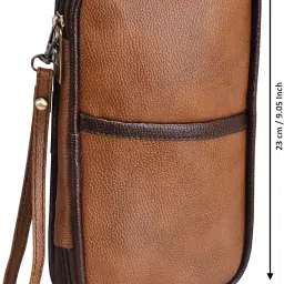 harshti Travel Document Organizer with RFID, Family Passport Holder, Wallet for Women & Men, Portable & Waterproof Case for Cards, Boarding Pass, Money - Perfect for International Trips (Tan-2) image 3