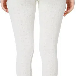 bodycare insider Bodycare Off White Solid Women Thermal Lower image 1