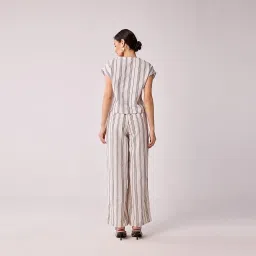 reistor Women's 100% Organic Cotton Striped Matching Set image 1