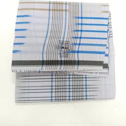 ISMAIL Men's Pure Cotton 100 x 100 premium qaulilty Unstitched Lungi Light Weight And Comfortable(Light colour) PLMLH355 image 2