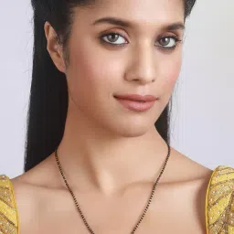 aatmana Black & Gold Kundan Mangalsutra - MGS-JS22-50008 image 1