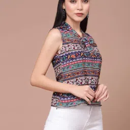 oomph! Women's Crepe Floral Relaxed Fit Shirt image 3