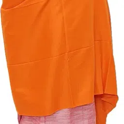 sprha Solid Orange/bhagwa/Kesari color wollen Lohi/shawl/stole size 2.5 meter -SWL 22191 image 1