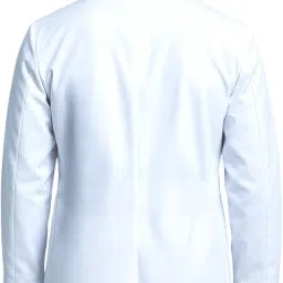 weaveaura atelier Men's White Lab Coat | Drill Cotton | Full Sleeves Apron | 3 Pockets | College, School, Laboratory, Science, Pharmacy Use image 1