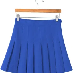 myaddiction Pleated Skirt Activewear Athletic Skorts High Waisted Blue XL image 5