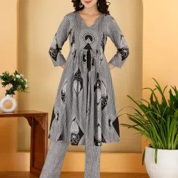 shyam kurti collection Shree Women's Cotton Sweet Heart Neck Short Sleeves Floral Printed Maternity Feeding Kurti with Zipper image 4