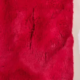 inweave Cherry Red Long Faux Cape image 5