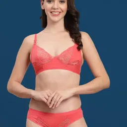 adornstar Bra Panty Set Sexy Lingerie Set for Women Pack of 3 Baby Pink image 2