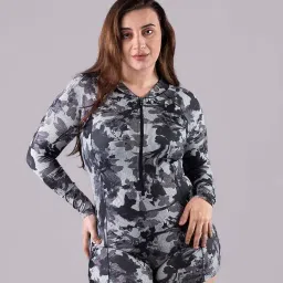 keepfit Printed Round Neck Swimwear for Women| Swimming Suit for Women image 1