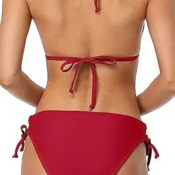 m.a.1 Women's Two-Piece Swimsuit, Halter Neck Top with Side-Tie Bottom image 1