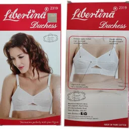libertina Duchess Cotton Straps White Colour Non Padded Comfortable, Skin Friendly Regular Women Cotton Bra - Pack of 1 image 4