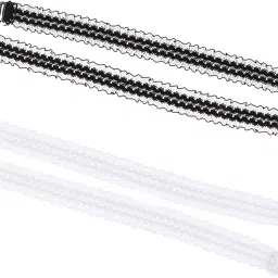 bnf 2 Women Elastic Lace Bra Straps Non-slip Shoulder Strap Replacement-Clothing, Shoes & Accessories - Womens Clothing - Intimates & Sleep - Bras & Bra Sets image 2