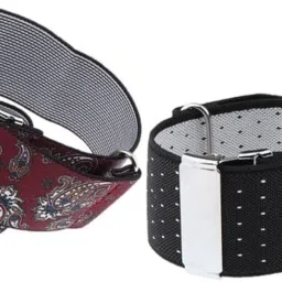 trendynest 2 Pairs Anti-Slip Elastic Shirt Sleeve Holders Polka Dot Armbands Garters | Mens Accessories | Key Chains Rings & Cases image 5