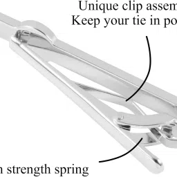 dannyshi Tie Clips for Men 3Pcs Tie Bar Clip Set Personalized Gifts Suitable for Wedding Anniversary Business image 5