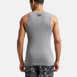jockey US26 Men's Super Combed Cotton Rib Square Neckline Gym Vest image 2